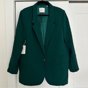 Aritzia Wilfred Generation Blazer in Green New With Tags NWT